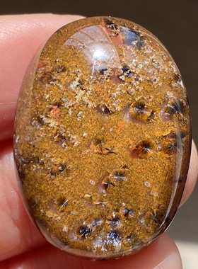 天然水晶包裹体针铁矿花吊坠男女款矿石项链饰品挂坠一物一图