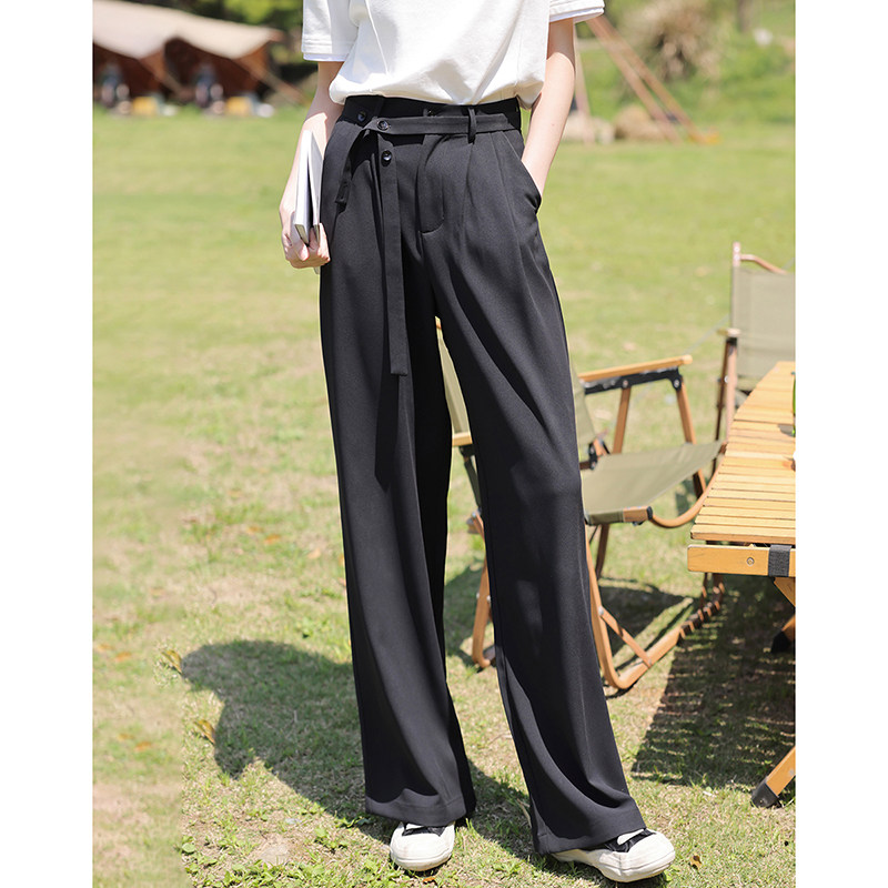 德玛纳2023春季新款高腰显瘦休闲裤 德玛纳休闲裤