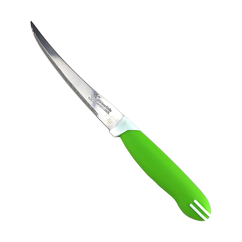 不锈钢西餐刀牛排刀刀叉勺子彩色瓜果刀牛排刀具酒店家用水果刀