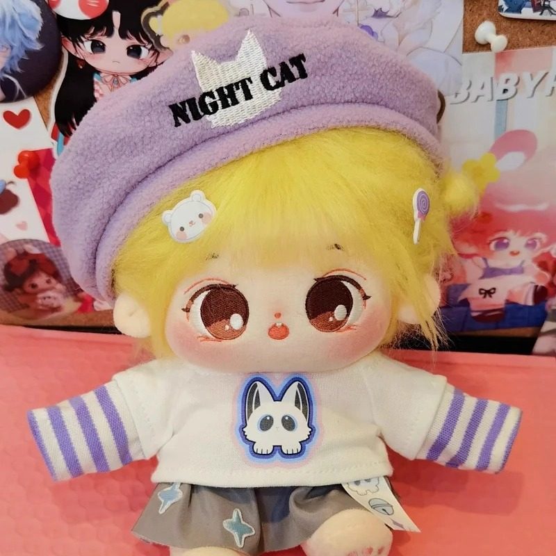 现货】贝雷帽 小夜猫棉花娃娃多色帽子多种娃体可戴可爱帅气百搭,淘宝优惠券,粉丝福利购,淘宝优惠卷