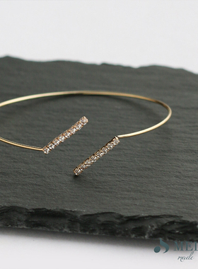 日本制Melody Accessory开口手环手镯小众设计师简约叠戴优雅淑女