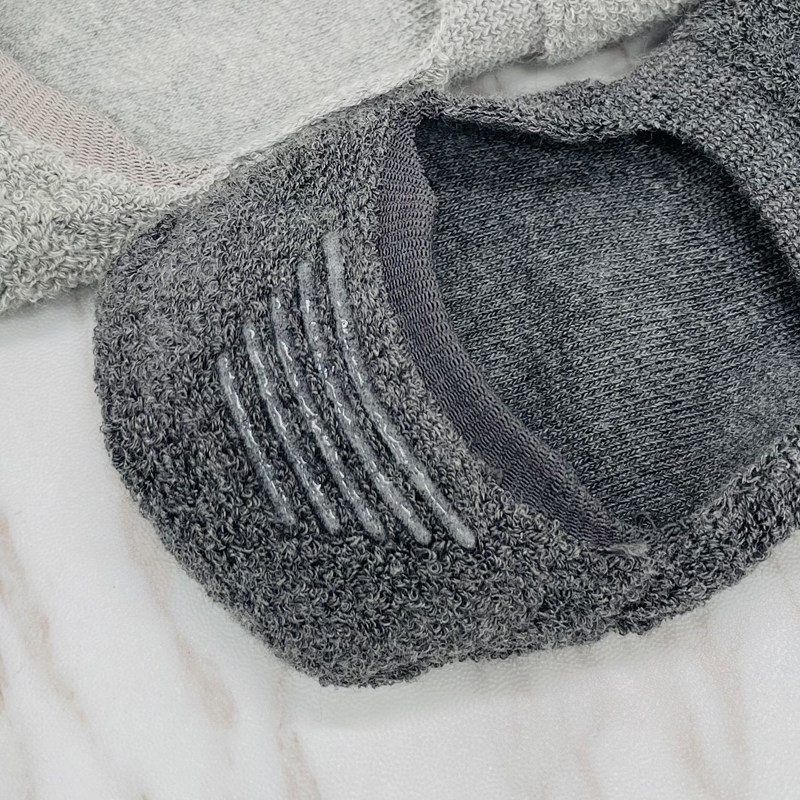 秋冬季毛巾全隐形袜男纯色浅口超短袜加绒加厚纯棉船袜防滑毛圈袜,淘宝优惠券,粉丝福利购,淘宝优惠卷