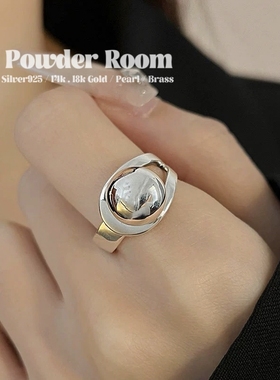 Powder Room·S925银戒指｜有求必应光面银戒指指环