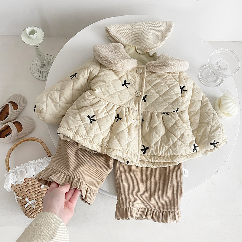 韩版女童冬装加绒棉服婴儿夹棉衣洋气小女孩加厚保暖棉袄宝宝外套,淘宝优惠券,粉丝福利购,淘宝优惠卷