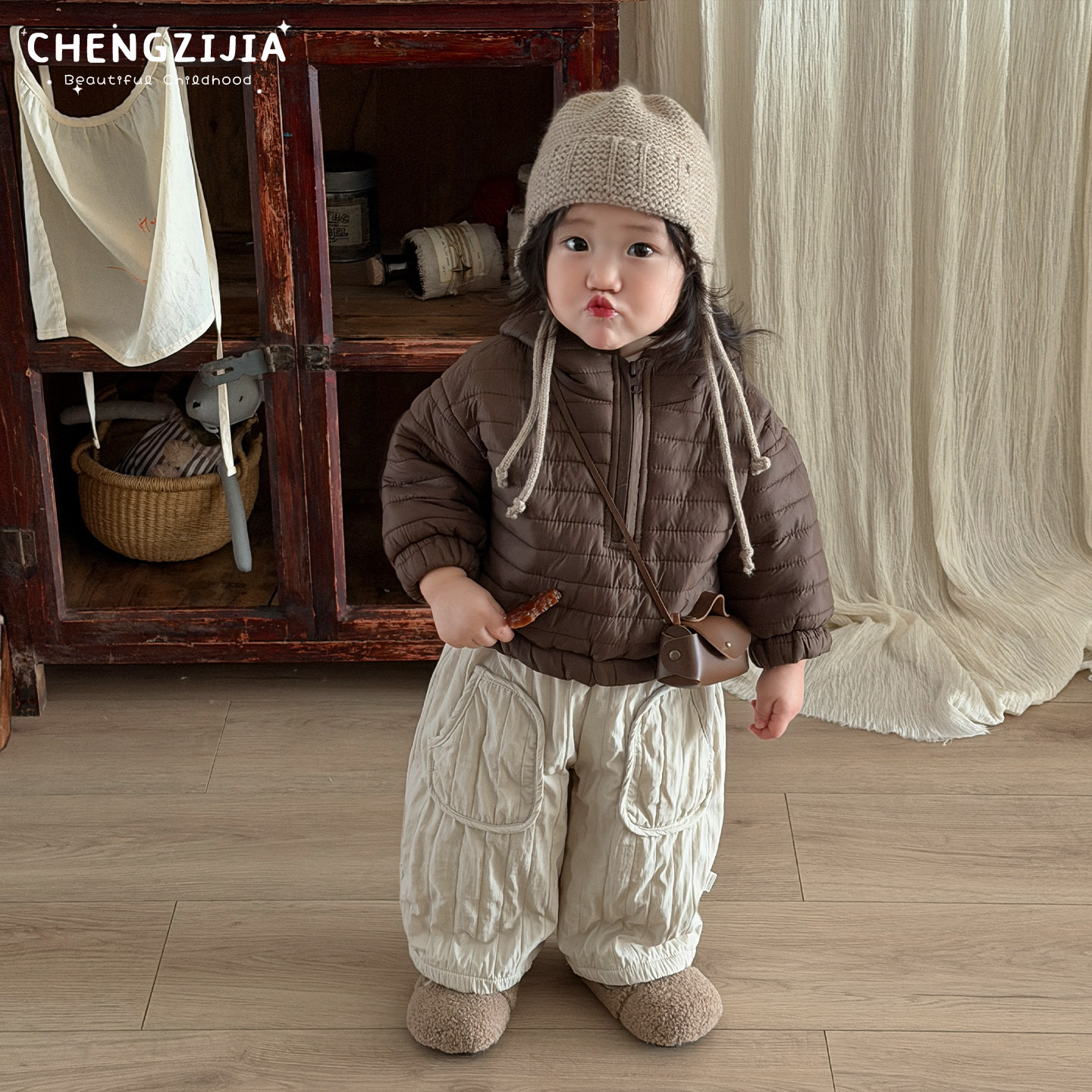 女童冬装连帽棉衣套装男宝宝夹棉加厚保暖棉服外套婴幼儿加绒裤子,淘宝优惠券,粉丝福利购,淘宝优惠卷