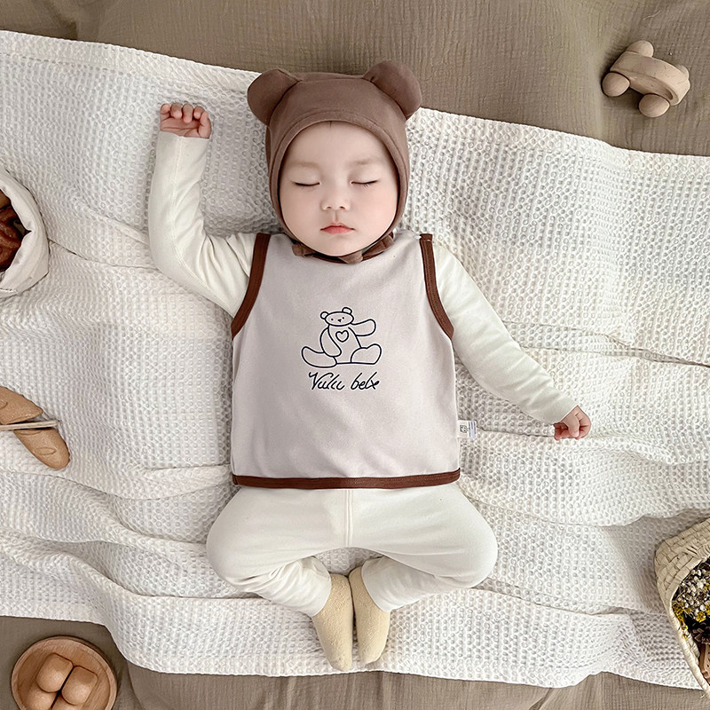 儿童马甲春秋装2026新款韩版坎肩上衣男女宝宝小熊无袖背心童装潮,淘宝优惠券,粉丝福利购,淘宝优惠卷