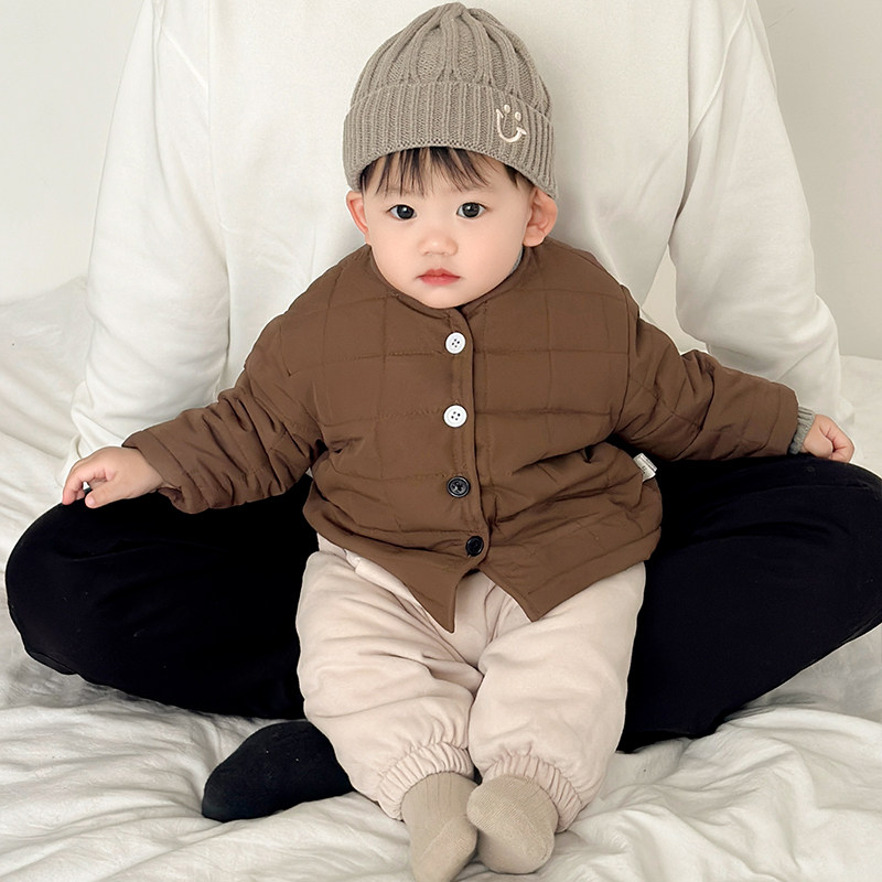 男童冬季加绒棉服套装女宝宝加厚外套针织衫内搭婴儿保暖束脚裤潮,淘宝优惠券,粉丝福利购,淘宝优惠卷