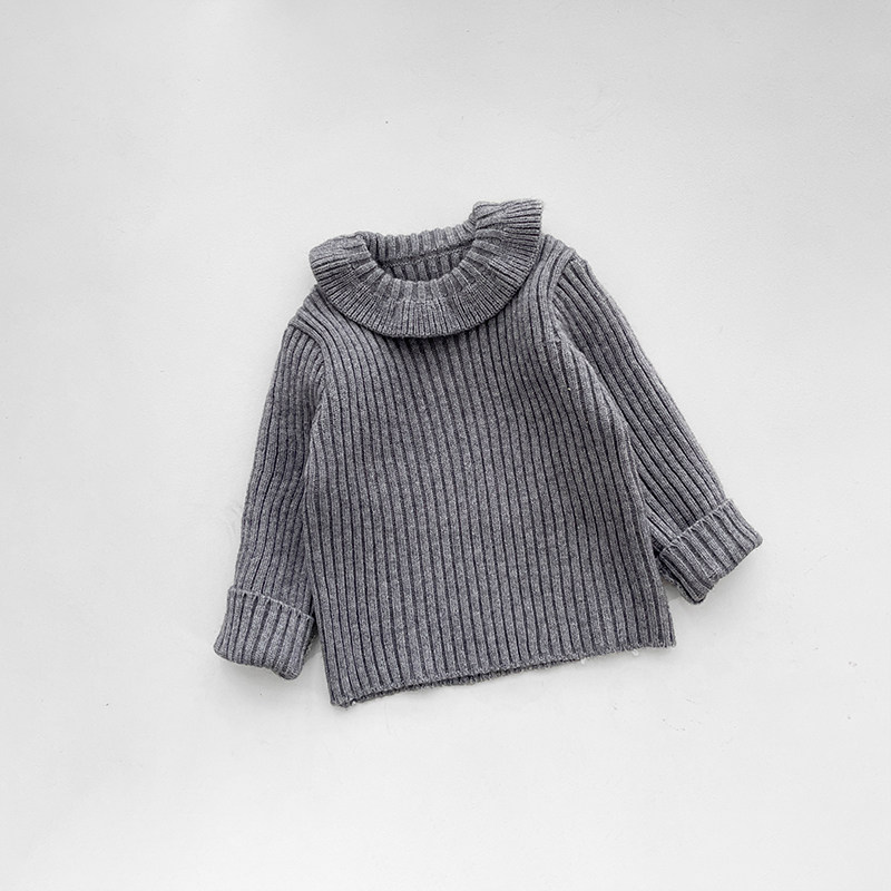 女童秋冬装百搭条纹毛衣洋气婴儿娃娃领针织打底衫女宝宝内搭上衣,淘宝优惠券,粉丝福利购,淘宝优惠卷