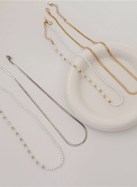 法式质感气质复古天然淡水珍珠几