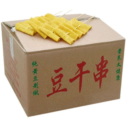 豆皮串100串商用整箱 豆腐干豆制品麻辣烫火锅炸串串钵钵鸡关东煮 - 图3