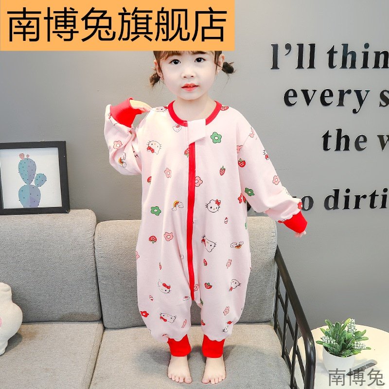 南博兔宝宝连体2020秋冬新长袖睡衣 南博兔睡衣/家居服套装