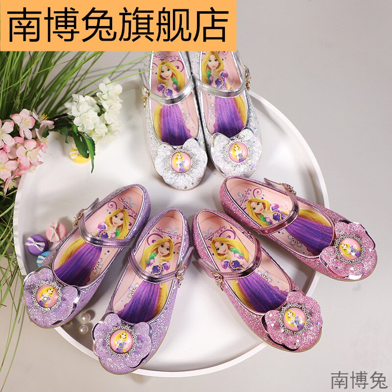 新款公主蛋卷小女孩亮片舞蹈鞋单鞋 南博兔单鞋