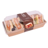 Сэндвич -упаковочная коробка xuemei Puff Meat Puff Meat Pine Egg Yolk Crisp Box Coxel Roll Cake Box
