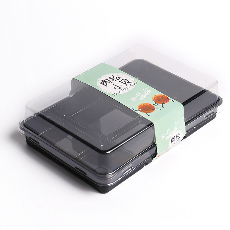 6粒装蛋黄酥雪媚娘包装盒肉松小贝泡芙西点盒透明方形甜点蛋糕盒,淘宝优惠券,粉丝福利购,淘宝优惠卷