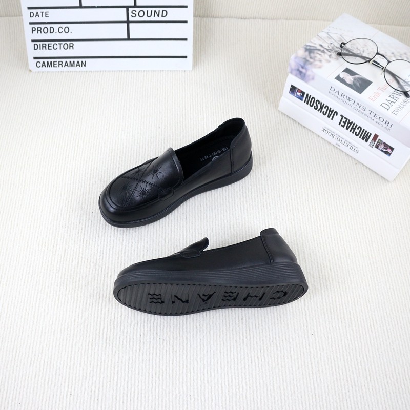 09真皮牛皮春秋季新款撤柜平底中空时尚百搭舒适女乐福鞋豆豆鞋,淘宝优惠券,粉丝福利购,淘宝优惠卷