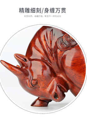 雕刻开荒牛办公室桌面招财工艺品