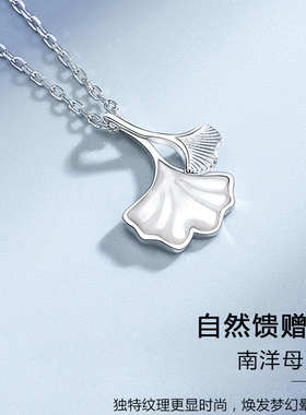 三生有幸PT950铂金项链女轻奢小众设计感18k白金吊坠秋冬锁骨链