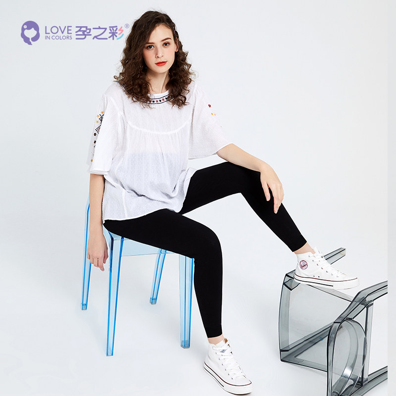 孕之彩孕妇九分春秋韩版宽松打底裤 孕之彩服饰孕妇打底裤