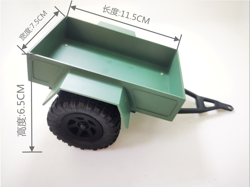 FMS1:18车模改装件 拖车 冒险家沙漠风暴雪山飞豹 酷路泽拍下备注 - 图1