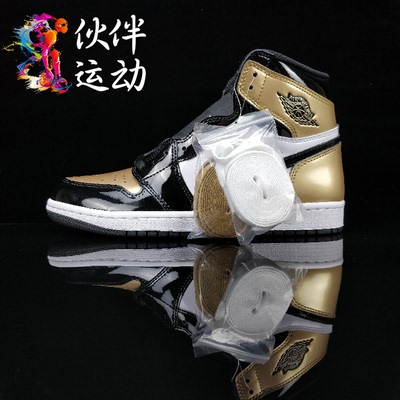 伙伴运动 Air Jordan 1 Gold Toe AJ1 OG 乔1黑金脚趾 861428-007