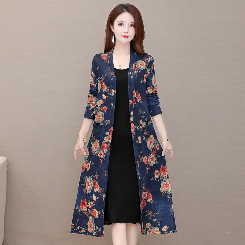 妈妈装中长款春秋二八月洋气披肩 芙黛怡短外套