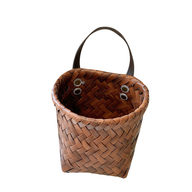 Ginger and garlic storage basket wall hanging debris basket small hanging basket on wall