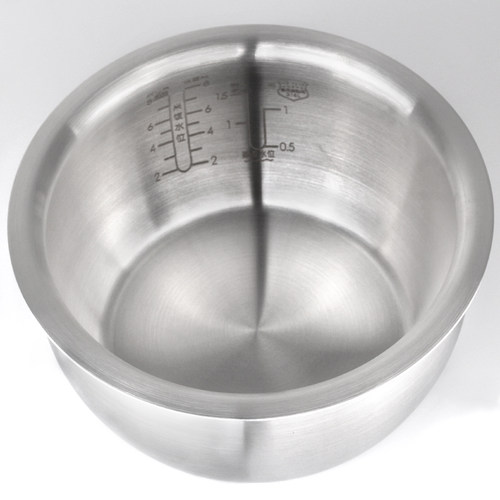 适用美的电饭煲内胆4升WFS4037/RS4057圆灶釜0涂层316L不锈钢 - 图1