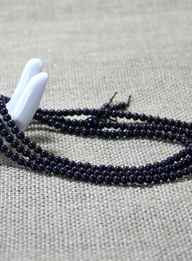 手链紫光檀民族风手串同料4mm216顺纹手饰小孔红木黑檀佛珠