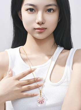 童真可爱饰品珐琅彩釉糖果吊坠甜美钥匙扣项链送人礼物心配饰