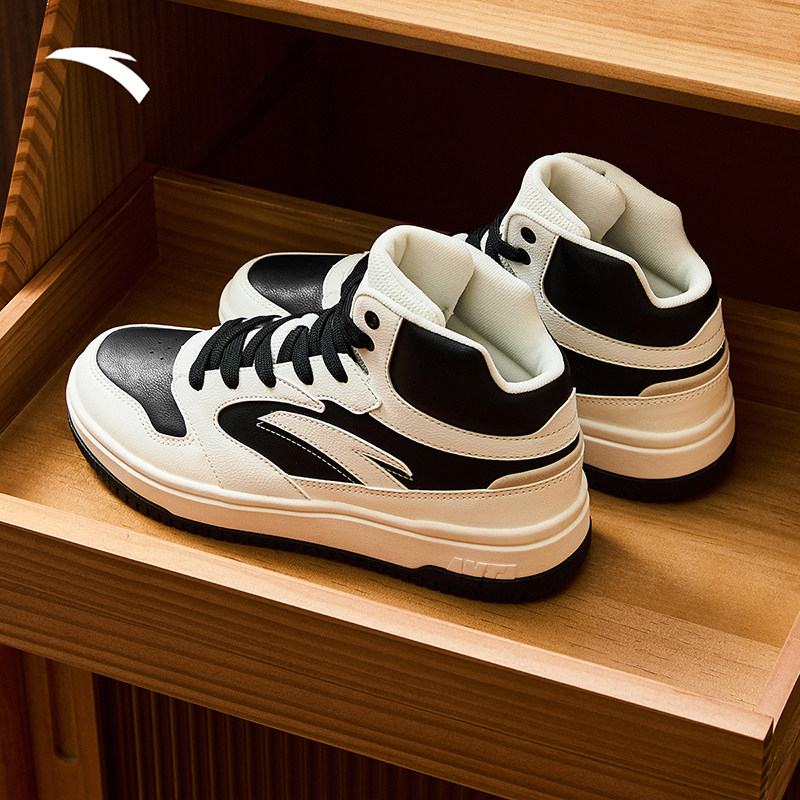 安踏零感高帮板鞋男冬季新款百搭耐磨高帮男鞋休闲潮流运动鞋,淘宝优惠券,粉丝福利购,淘宝优惠卷