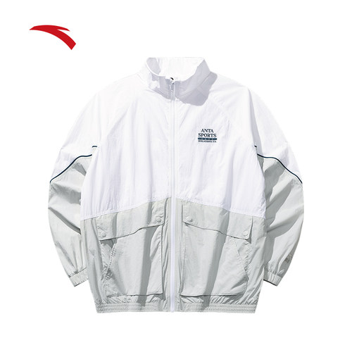 安踏茄克外套男2025新款秋季户外防风运动复古潮流风衣152538602 - 图1