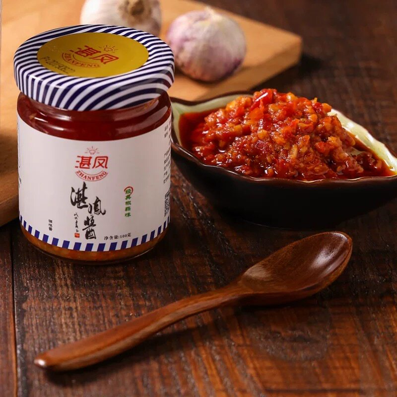 湛凤酱广式蒜蓉辣椒酱拌饭下面肠粉饺子香辣蘸酱瓶装100g/280g,淘宝优惠券,粉丝福利购,淘宝优惠卷