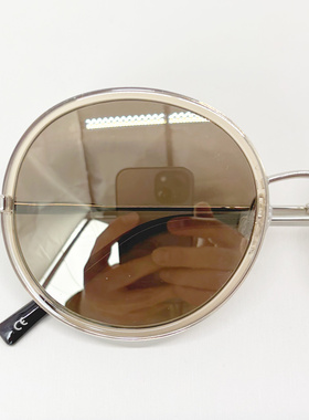 欧美高端品质时尚圆形书呆子男女太阳镜防紫外防嗮防强光墨镜