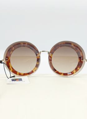 欧美高端品质小众圆形时尚男女太阳镜防紫外防嗮防强光墨镜