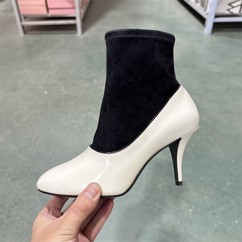 STELLA LUNA秋冬英伦复古风简约细跟短靴时装靴套筒袜靴SLP318108,淘宝优惠券,粉丝福利购,淘宝优惠卷