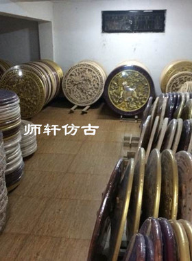圆盘挂件纯手工镂空东阳木雕