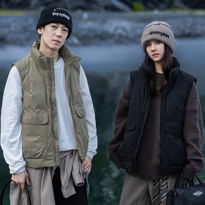 【所有女生直播间】AOGZ立领工装羽绒马甲男女同款秋冬季外穿坎肩,淘宝优惠券,粉丝福利购,淘宝优惠卷