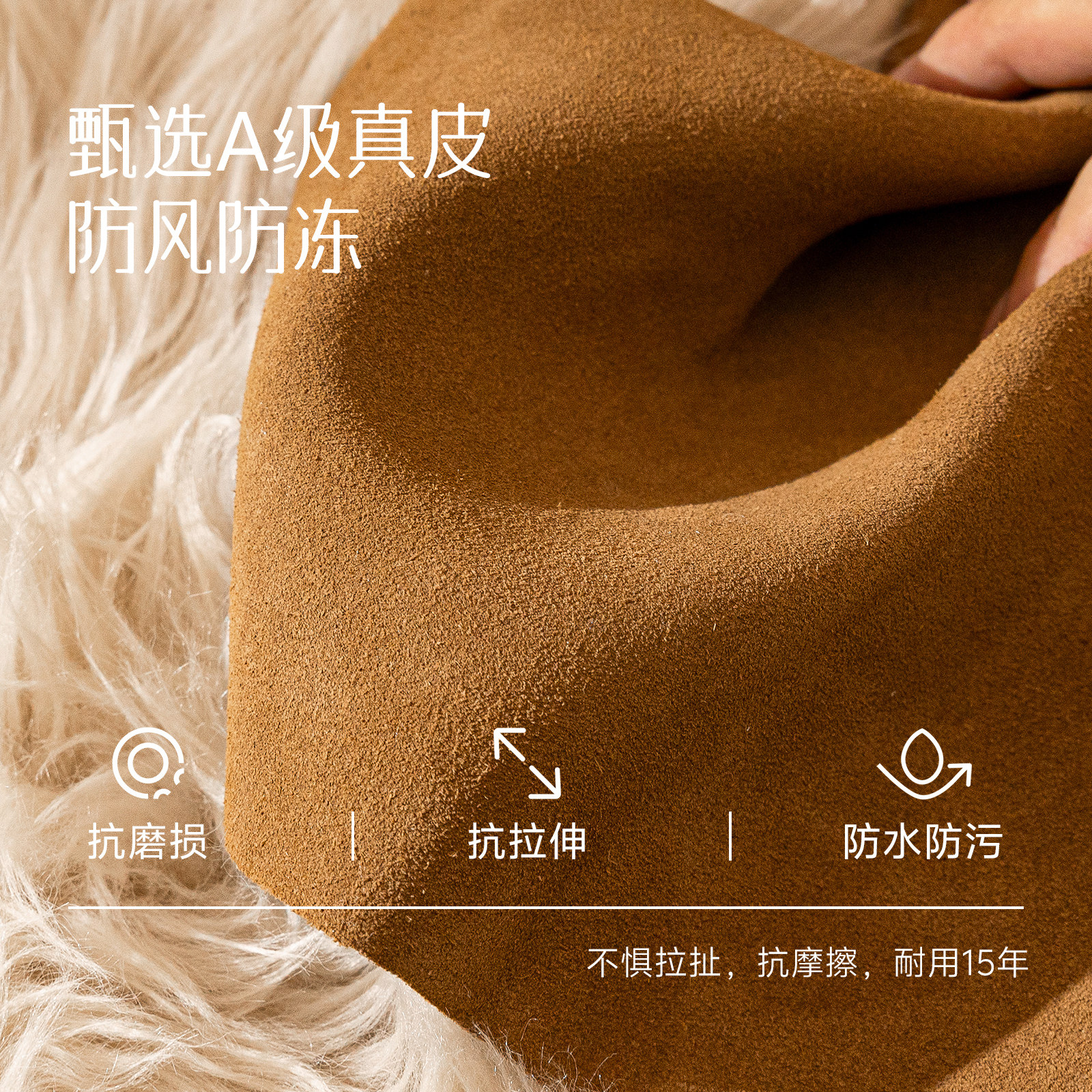 巴布豆真皮女童雪地靴儿童棉鞋2025冬季大童勃肯鞋软底加绒毛毛鞋,淘宝优惠券,粉丝福利购,淘宝优惠卷