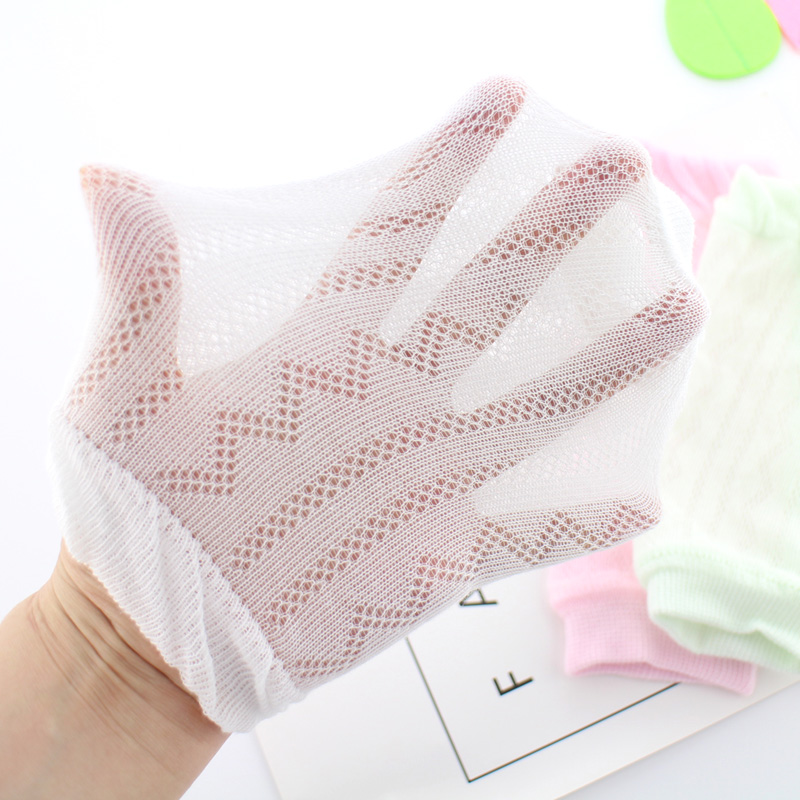 婴儿袖套夏薄款纯棉空调房防晒护胳膊防蚊新生儿宝宝睡觉护手臂套 - 图1