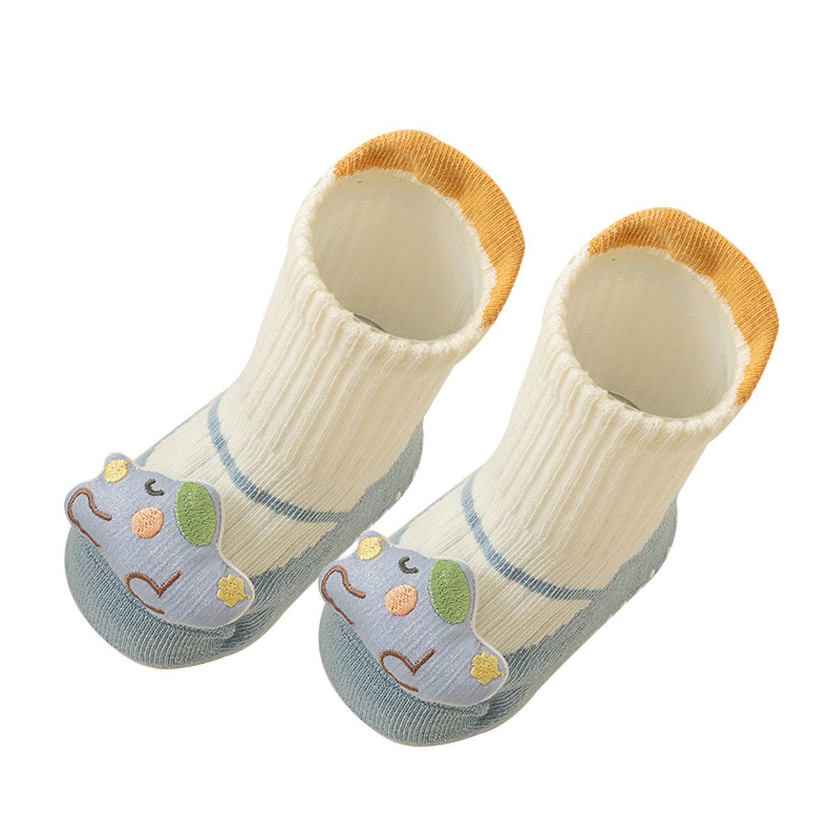 婴儿袜子春秋款玩偶公仔袜盒装防滑底满月男女宝宝新生儿棉袜,淘宝优惠券,粉丝福利购,淘宝优惠卷