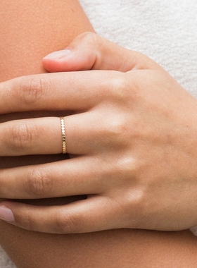 MiniBloom14K包金叠戴戒指