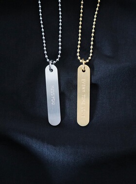 KORKEN圆方牌男女情侣圆珠毛衣链