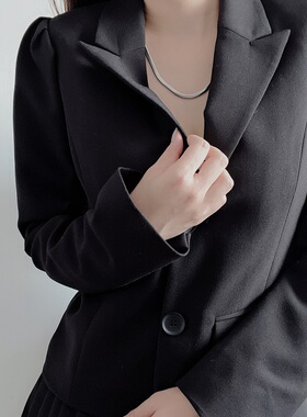 KORKEN扁蛇骨链无性别秋冬锁骨链