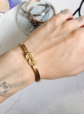 KORKEN中国风同心结男可调节手镯