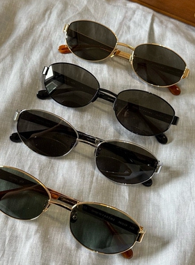 天使之微 花少秦岚同款椭圆形墨镜女可配 度数近视太阳眼镜nocap