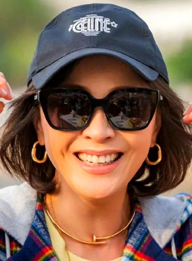 杨千嬅刘嘉玲同款墨镜女显脸小大方框板材防紫外线抗UV400太阳镜