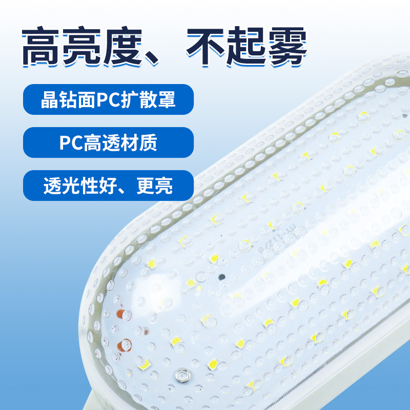 LED低温冷库专用灯防水防潮防爆10w20瓦卫生间灯具浴室养殖三防灯 - 图1