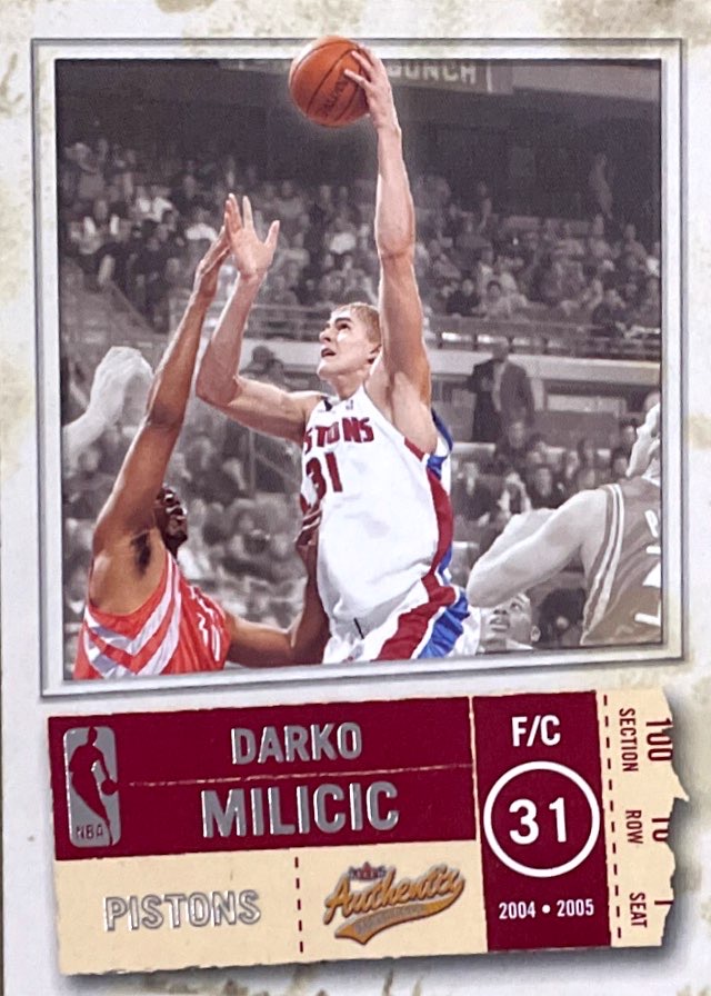 【iR】NBA球星卡 Topps UD 达科 米利西奇 Darko Milicic 新秀卡 - 图0