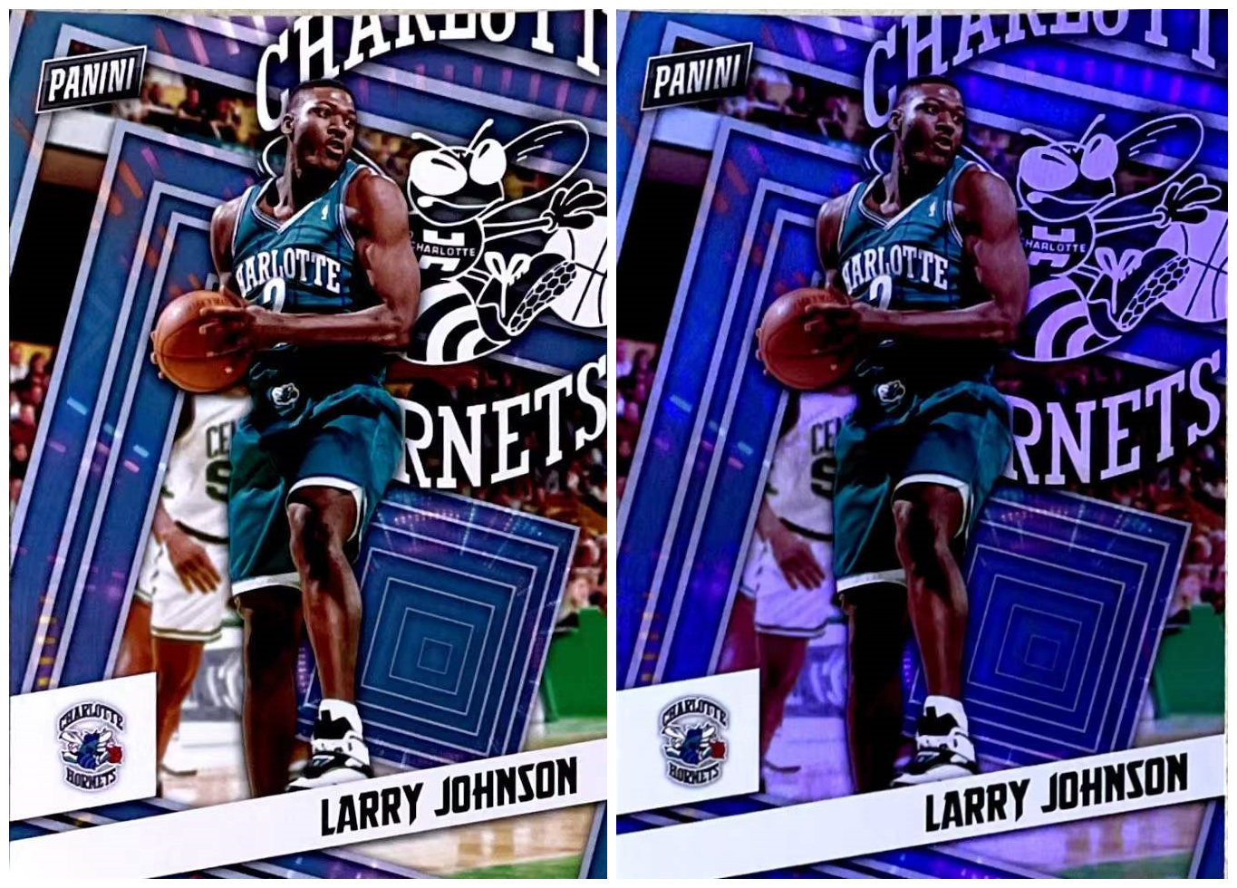 【iR】NBA球星卡 Topps UD拉里约翰逊 Larry Johnson限量普特-图0