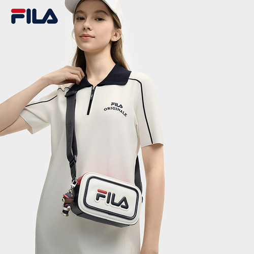 小方包|FILA 斐乐官方女士挎包百搭休闲通勤时尚挂件单肩包斜挎包 - 图1